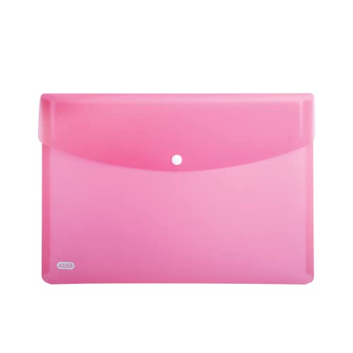 ELBA Urban Brieftaschen DIN A5, aus Kunststoff, transparent, pink, 5er Pack