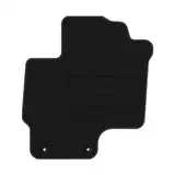 Veloursfussmatte für Mitsubishi Outlander III PHEV ab Bj. 2014 Basic LP runde Befestigungen Automatte Velourmatte Mit Absatzschoner Passform Neu