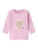 Name It Mädchen Longsleeve aus Bio-Baumwolle Pastel Lavender-74