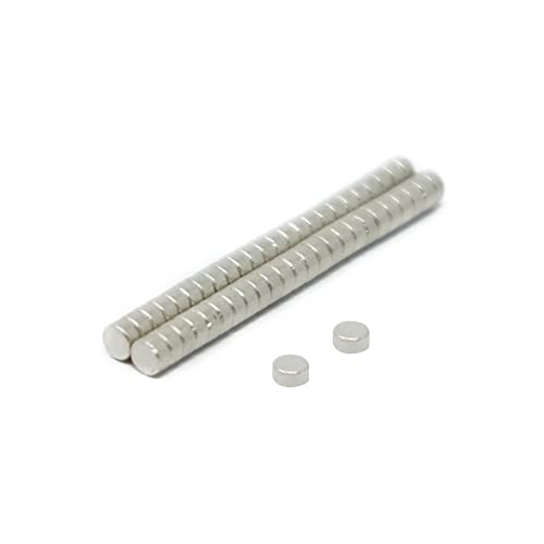 Samarium - Kobaltmagnet Für Motoren, Elektromotoren, Turbomaschinen und Sensoren - 2mm Durchmesser x 1mm Dick - 0,06kg Ziehen - Pack von 50