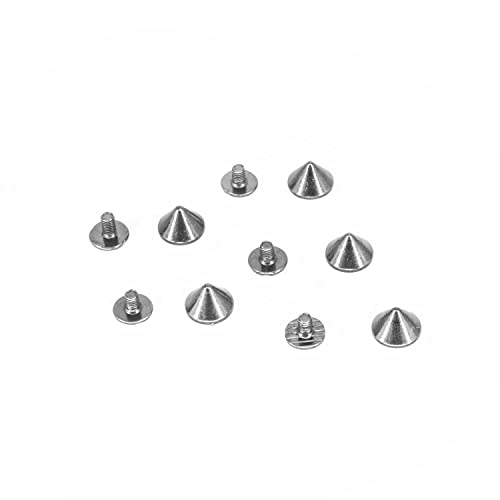 Trimming Shop Nieten mit Punk-Spitze, mit Schraubverschluss, bronzefarben, 9,5 mm x 6 mm, 50 Stück