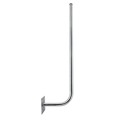 Premium X 30cm Wandhalter 120cm Mast Stahl verzinkt Ø 38mm Wand-Halterung extra lang