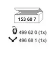 Montagesatz Schalldämpfer von Ernst (153607) Montagesatz Abgasanlage