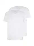 TOM TAILOR Herren T-Shirt mit V-Ausschnitt im Doppelpack, 20000 - White, M