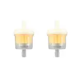 MCHNIC 2x Benzinfilter Kraftstofffilter 6mm Universal für Mofa, Moped, Mokick, Motorrad, Roller, Atv, Quad, Auto Traktor usw.