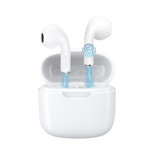 Bluetooth Kopfhörer, Kopfhörer Kabellos Bluetooth 5.4 In Ear Kopfhörer mit 6 ENC Noise Cancelling Mikrofon, 50 Std Spielzeit HiFi Stereo Tiefer Bass, Herausragender Sound, IP7 Wasserdicht Ohrhörer