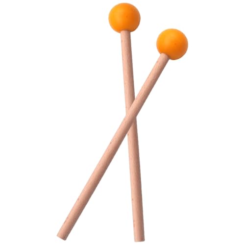 Marimba-Hammer – Gummischlägel-Set für Schlaginstrumente, Marimba-Schlägel aus Holz | Keyboard-Trommelschlägel mit Hartgummikopf für Percussion, Marimba-Spiel, Glockenspiel, Marimba-Instrumentenzubehö