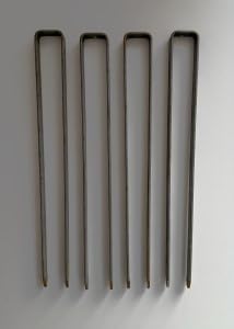 Hirsch Terracotta Bodenanker 40cm Flachstahl feuerverzinkt Set=4 Stück 400x44x20 mm feuerverzinkt, angespitzt, Bohrung 8mm