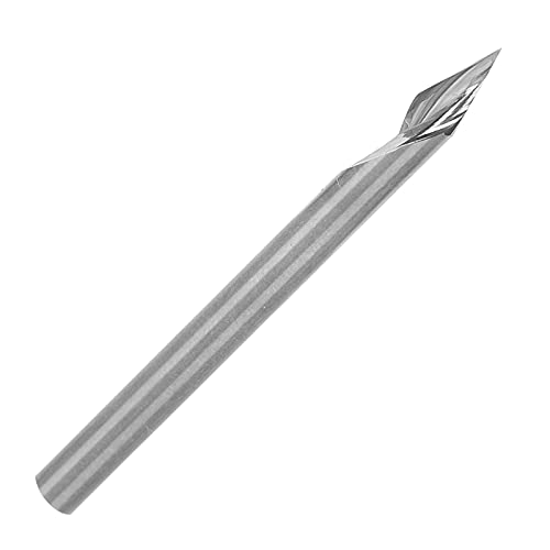 V-Nut-Gravur-Bit 3,175 X 30 ° X 0,1 X 40 L Spiralförmige 30-Grad-V-Nut-Gravurwerkzeug-Fräser für Holzschnitzarbeiten
