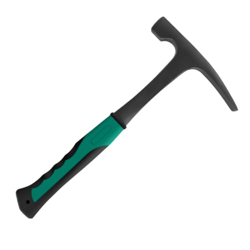 Schmiedestahl-Ziegelhammer mit rutschfestem Griff und Fiberglas-Schäften, Zubehör für Heimwerker und geologische Aufgaben