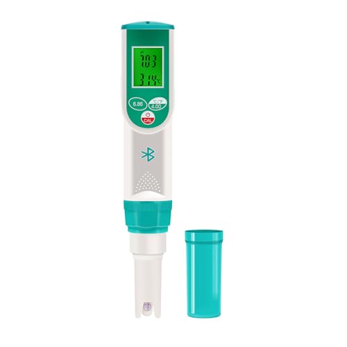 BHFYOB Messgerät 0,02PH Wasserqualität Tester Temperatur Meter 0-14PH Messbereiche Tester für Aquarium Pool