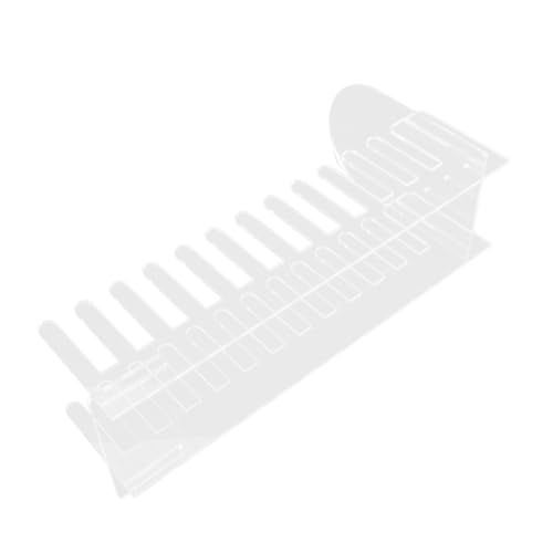 Hemobllo Grußkartenständer Gestell Tischkartenständer Schreibtisch-display-organizer Begrüßen Stempel Briefmarkenständer Untersetzer Schalter Veranstalter Tischplatte Acryl Transparent