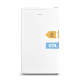 COMFEE' RCU60WH2(E) 60L Gefrierschrank senkrecht, 3 Fächer, Eintür, einstellbare Temperatur, umkehrbare Tür, leise, Freistehend, Weiß