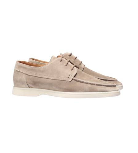 Wiegmann Modehaus Milano™ Super Stylische und Komfortable Herren Loafers für jeden Anlass (42,Beige)