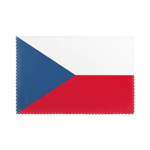 Platzsets mit Flagge der Tschechischen Republik, vielseitiges Set mit 6 Esstisch-Platzsets, hitzebeständig, für Küche, Heimdekoration