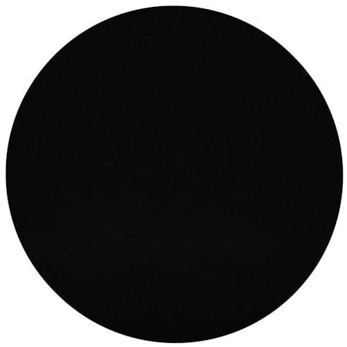 Bütic GmbH Schwarze Filztuchkreise - Ø3-60cm zum Basteln und Dekorieren. Einzeln oder als Set mit 10, 25, 50 oder 100 Stück erhältlich, Durchmesser:Ø 9cm, Pack mit:1 Stück