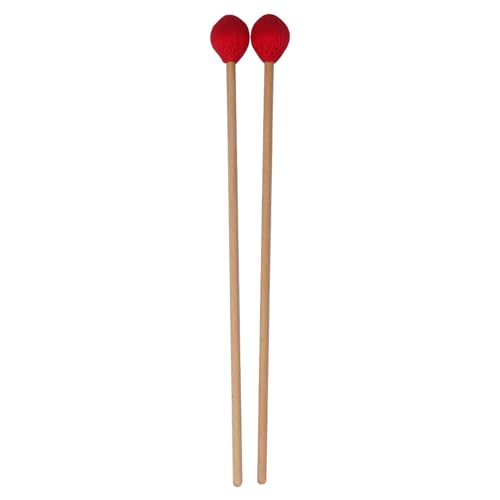 2 Stücke Percussion Instrument Zubehör Schlägel Für Anfänger Training Marimba Schlägel Holz Wolle Ball Drumsticks Ergonomische Design Schlägel