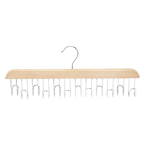 Amazon Basics Holz-Gürtelhalter, 2 Stück, 40x15.5 cm, Natürlich