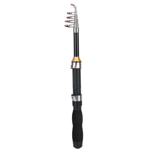 Angelrute Tragbare Kleine Short Sea Pole Mini Sea Fishing Werkzeuge Teleskop Angelrute für Reise Meerwasser Süßwasser Bass Forelle Angeln(1.2m)