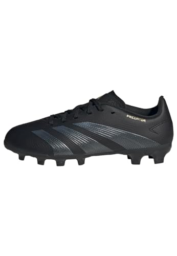 adidas Predator League J Football Boots Multi Ground Fußballschuhe, Core Black/Carbon/Gold Metallic, 31 EU