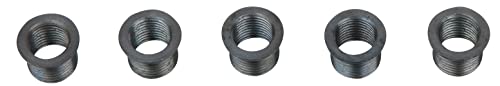 KS Tools 150.5056 Gewindebuchse m.Bund L=12mm,IG=M10x1,25/AG=M12x1,25, 5er Pack