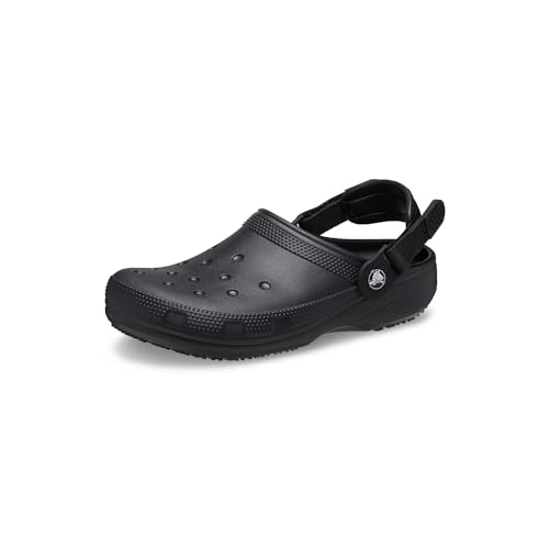 Crocs Unisex Erwachsene Classic Work Clog, Schwarz, 7 Herren/9 Frauen