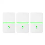 ZAWELIYO 3PCS Stop Watt Energiespargerät, Pro Power Saver Stromspargerät Sparen Sie Stromsparbox, Haushaltsgerät mit Stabiler Spannung (EU-Stecker 100 bis 240 V)