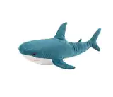 Plüsch Hai Spielzeug Kissen, 31-Zoll-Riesen Hai Plüsch Tier Spielzeug Super weich und niedlich Kissen Kinder Jungen und Mädchen Zimmer Dekoration Bedtime Geschenk (Blue, 31 inches)