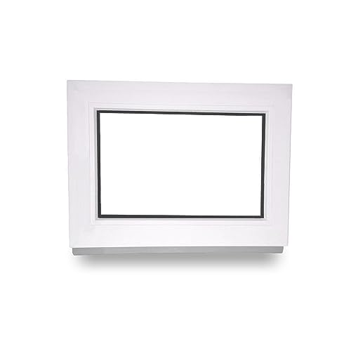 Kunststofffenster - Festverglasung - Fenster - innen weiß/außen weiß - BxH: 60 x 40 cm - 600 x 400 mm - 2 fach Verglasung - 60 mm Profil