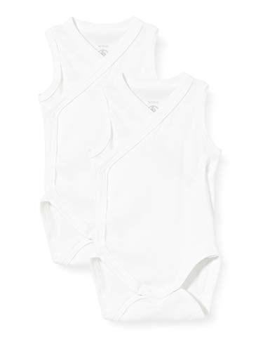 Petit Bateau Unisex BabyÄrmelloser Body für Neugeborene (2er Pack) , Variante 1, 6 Monate