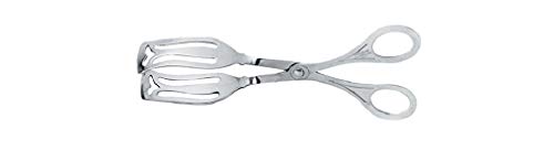 Alessi 506 GEBAECKZANGE, Edelstahl, Silber, 8.5 x 7 x 60 cm