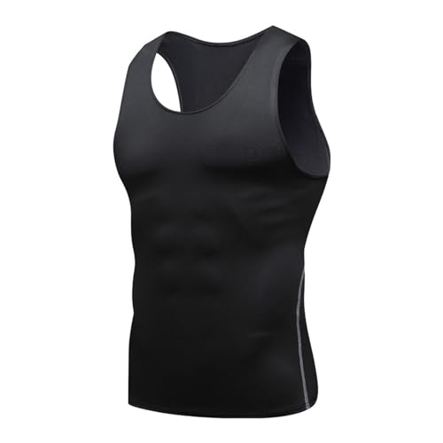 Shirts für Herren, Erwachsene, Herren, Sommer, Laufen und Fitness, Basketball, Sportstrumpfhose, schnelltrocknend, leicht, atmungsaktiv, Sportweste, Top, navy, XL
