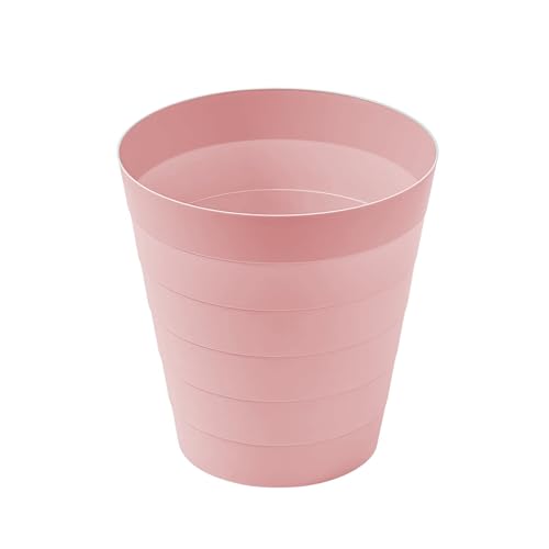 Sinoba Papierkorb 6105 Mülleimer Abfalleimer Papiereimer Kunststoff ideal für Kinderzimmer Büro Küche Höhe 25 cm 9L (Rosa)