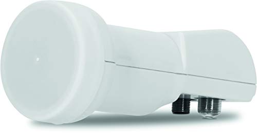 TechniSat TWIN LNB - 2 Teilnehmer (2-Fach, digital, Full HD, UDH, 4K, 3D, Premium-Qualität), weiß