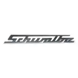 Schriftzug - """"Schwalbe"""" - Aluminium, silber, gerade - für Knieschutzblech / Vorderteil