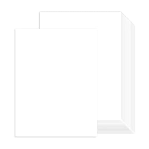 100 Blatt weißes Kartonpapier A4, Goefun Weißer Dickes Papier A4 zum Drucken 250g/m², Weißes Druckerpapier für Einladungen, Menükarten, Hochzeit, DIY-Karten