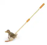 small foot Schiebetier Ente mit beweglichem Kopf aus Holz, hilft beim Laufenlernen, Schiebespielzeug für Kinder ab 18 Monaten, 12493