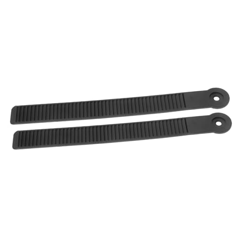 Abaodam 2 Stück Skigurt austauschbare Schlittschuhriemen Snowboard-Bindungsriemen Skateboard zubehör Schlittschuhe zubehör Ersatzriemen für Skates skizubehör Snowboard-Teile Abs Black