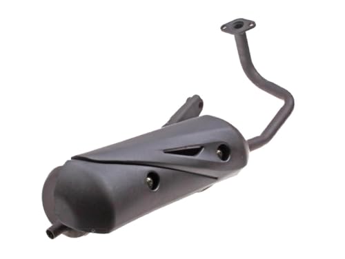 Ersatz Auspuffanlage passend für ATU/Explorer, Baotian BT49QT, Benzhou YY50QT, Flex Tech Rex - GY6 50ccm Roller 4-Takt mit Dichtung