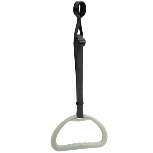 QWORK® Bettgalgen Handgriff Extra breite 30cm, Antirutsch und Ergonomisch Geformt mit Verstellbarer Riemen