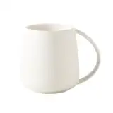 TREEWOO Klassische Keramik-Bauchbecher Mit GroßEm FassungsvermöGen, 380ml Nordische Kaffee-/Teetasse Mit Mattem Finish Und Griff FüR Zuhause, BüRo, MäNner Und Frauen (Weiß) Coffee Mug Ceramic Cup