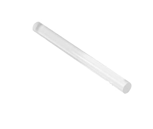 MNUPL 1 stück Transparent Organische Glas Stange Acryl Solide Runde Bar PMMA Lichtleiter Kunststoff Stange Durchmesser 2-60mm DIY Werkzeuge Länge 500mm(Dia3mm Length 50CM)