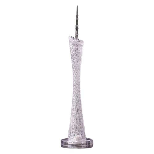 Senermter Canton Tower Souvenir,Nachtlicht-Kunststatue, beleuchteter Turm, Tischfigur | Turm-Schreibtisch-Lichtdekorationen, beleuchtet, dekorativ für Nachttisch, Fensterbank