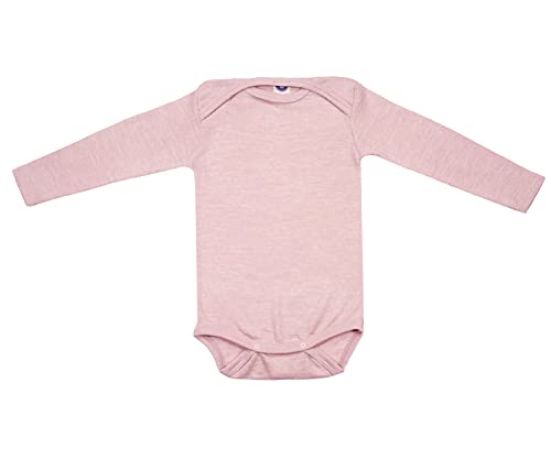 Cosilana, Baby Body Langarm, 70% Wolle, 30% Seide (Rose, 86-92)