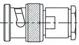 TE Connectivity Stecker Koaxialsteckverbinder BNC-Steckverbinder, Kabelmontage, für URM 70-Kabel, 75Ω, Gerade