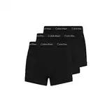 Calvin Klein Herren Boxershorts Trunks Baumwolle mit Stretch, Schwarz (Black W Black Wb), XL