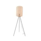 Lucande Tripod Stehleuchte Holz Jorick (ländlich) in Holz Licht aus anderem Metall u.a. für Wohn-/Esszimmer - Holz, Stehleuchte