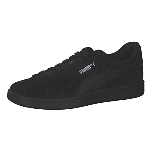 PUMA Unisex Smash 3.0 Sneaker, Black Black Silver, 43 EU