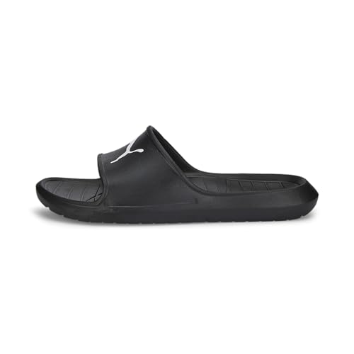 PUMA Unisex Divecat V2 Lite Cat Slide Sandal, Black White, 43 EU