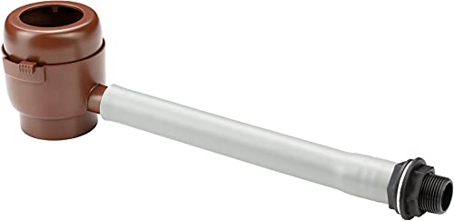 GARANTIA Füllautomat Mini braun (für Dachflächen bis 50m², für kleine Fallrohre DN 50-60, mit Filtersieb + Überlaufstopp, seitlicher Abgang 25mm (1"), mit Schlauch inkl. Verschraubung) 503005